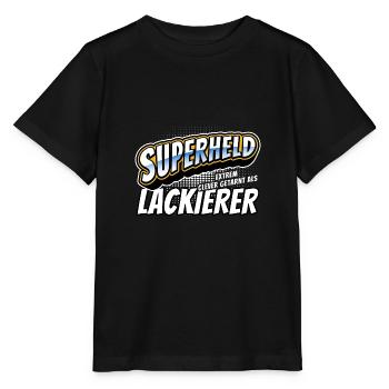 Superheld, clever getarnt als Lackierer - Stanley/Stella Kinder T-Shirt MINI CREATOR  - Schwarz - Vorne - Mikhail (115cm)