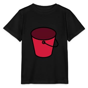 Seau Couleur Personnalisable - T-shirt bio MINI CREATOR Stanley/Stella Enfant - noir - Devant - Mikhail (115cm)