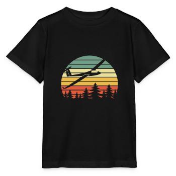 Glider Thermal - Glider Vintage Sticker - Stanley/Stella MINI CREATOR Kids’ T-Shirt - black - Front - Mikhail (115cm)