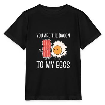 Speck zu Eiern Speck- und Eierliebhaber Gift - Stanley/Stella Kinder T-Shirt MINI CREATOR  - Schwarz - Vorne - Mikhail (115cm)