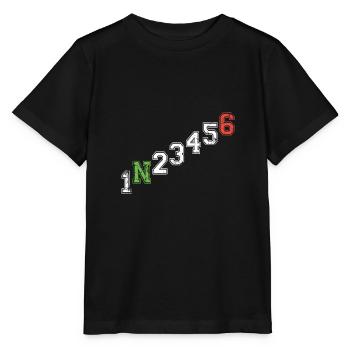 1N23456 Vitesse moto - Adrénaline - T-shirt bio MINI CREATOR Stanley/Stella Enfant - noir - Devant - Mikhail (115cm)