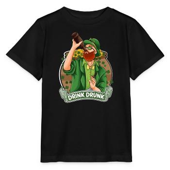 St Paddy’s St Patricksday St Patrick Day - T-shirt bio MINI CREATOR Stanley/Stella Enfant - noir - Devant - Mikhail (115cm)
