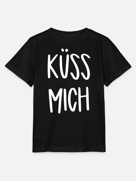 küss mich - Stanley/Stella Kinder T-Shirt MINI CREATOR - Schwarz