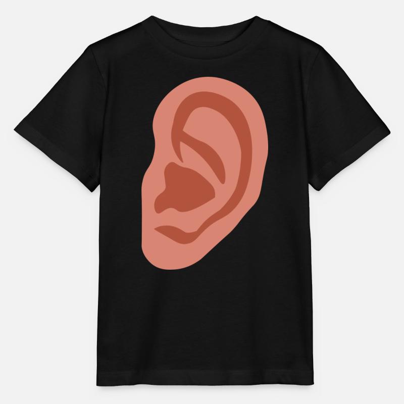 Big ear - Stanley/Stella MINI CREATOR Kids’ T-Shirt - black