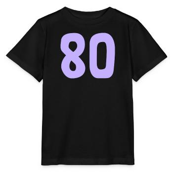 80. 80 YEARS. 80th ANNIVERSARY. 80TH BIRTHDAY. - Stanley/Stella MINI CREATOR Kids’ T-Shirt - black - Front - Mikhail (115cm)