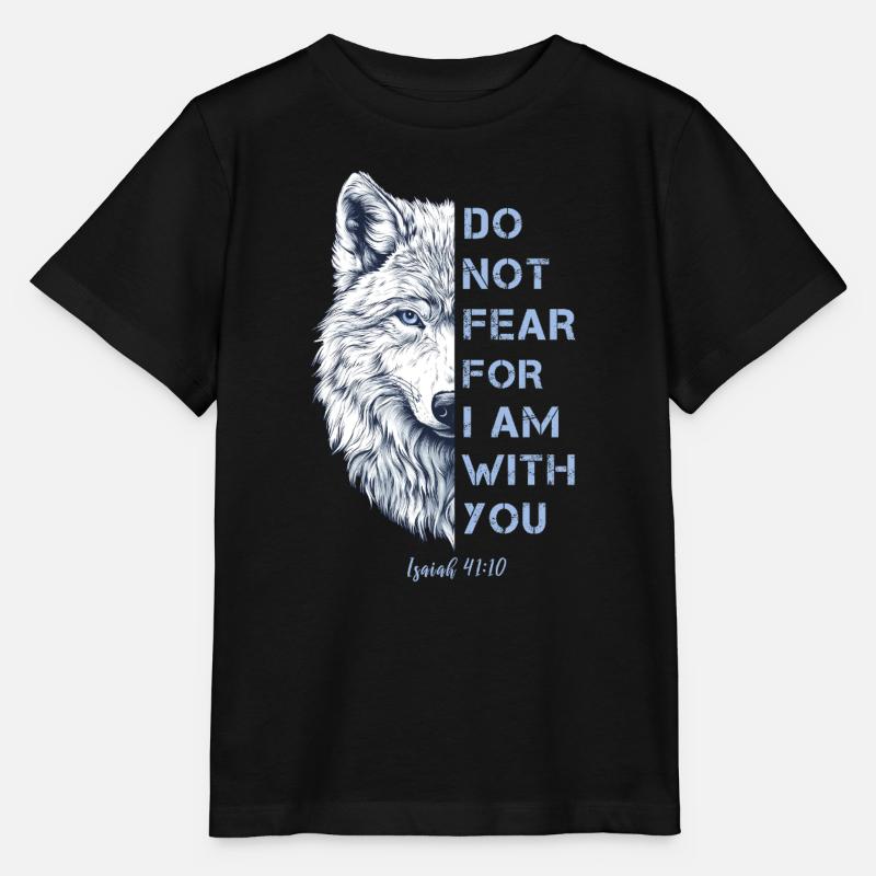 Citation religieuse Verset biblique - T-shirt bio MINI CREATOR Stanley/Stella Enfant - noir