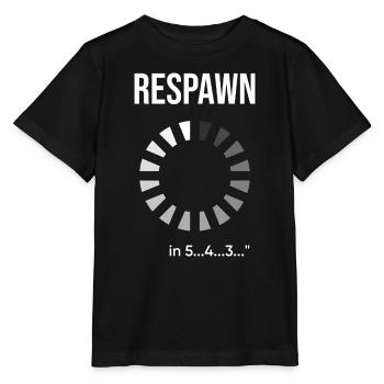 Respawn Logo Cercle Rayonnant - T-shirt bio MINI CREATOR Stanley/Stella Enfant - noir - Devant - Mikhail (115cm)