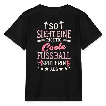 Voilà à quoi ressemble un joueur de football vraiment cool - T-shirt bio MINI CREATOR Stanley/Stella Enfant - noir - Devant - Mikhail (115cm)