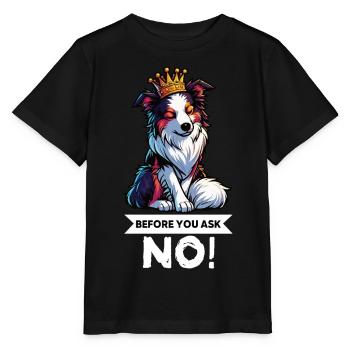 Avant de demander aux Australian Shepherds Aussie Aussies - T-shirt bio MINI CREATOR Stanley/Stella Enfant - noir - Devant - Mikhail (115cm)