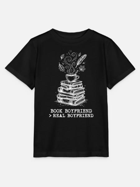 "Buchfreund > Echter Freund" ! - Stanley/Stella Kinder T-Shirt MINI CREATOR - Schwarz