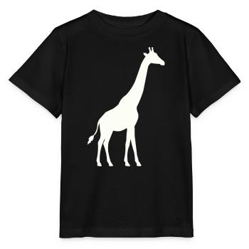 Silhouette de girafe - T-shirt bio MINI CREATOR Stanley/Stella Enfant - noir - Devant - Mikhail (115cm)