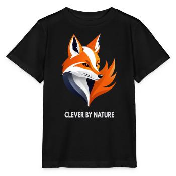 Fuchs   Clever by Nature - Stanley/Stella Kinder T-Shirt MINI CREATOR  - Schwarz - Vorne - Mikhail (115cm)