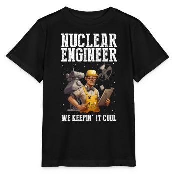 Nuklearingenieur für Kernkraftwerk und Kernenergie - Stanley/Stella Kinder T-Shirt MINI CREATOR  - Schwarz - Vorne - Mikhail (115cm)