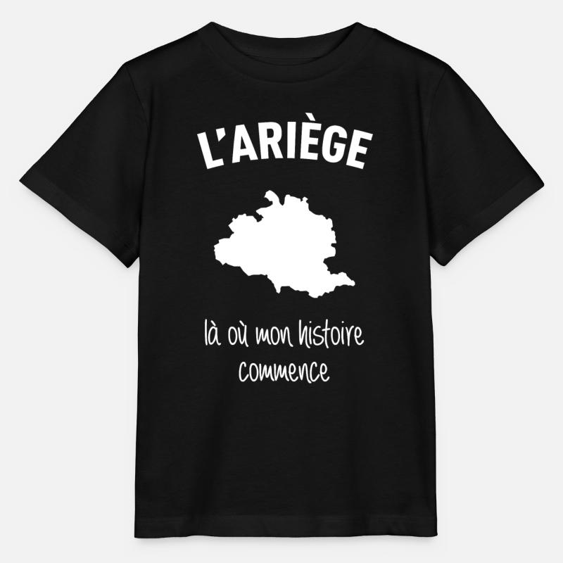 ariege-histoire - T-shirt bio MINI CREATOR Stanley/Stella Enfant - noir