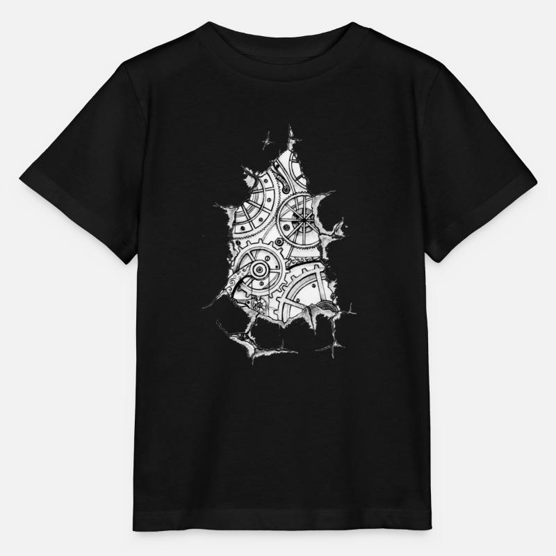 engrenages - T-shirt bio MINI CREATOR Stanley/Stella Enfant - noir
