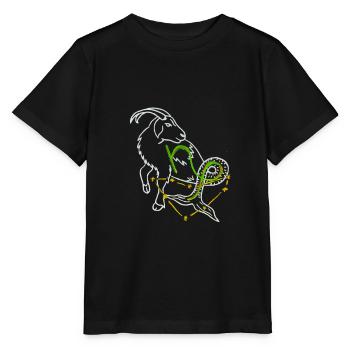 Steinbock - Stanley/Stella Kinder T-Shirt MINI CREATOR  - Schwarz - Vorne - Mikhail (115cm)