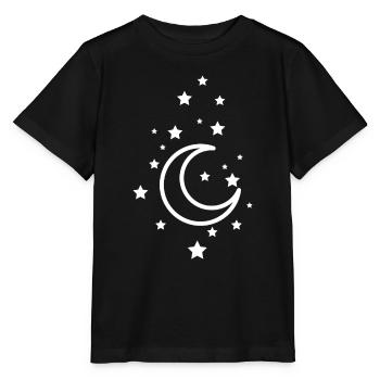 Moon Star Astronomy - Stanley/Stella MINI CREATOR Kids’ T-Shirt - black - Front - Mikhail (115cm)