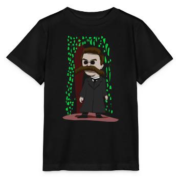 Nietzsche de la matrice - T-shirt bio MINI CREATOR Stanley/Stella Enfant - noir - Devant - Mikhail (115cm)