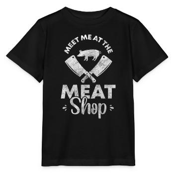 Butcher Slaughter Work - Stanley/Stella MINI CREATOR Kids’ T-Shirt - black - Front - Mikhail (115cm)