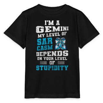 Élément du zodiaque du signe du zodiaque - T-shirt bio MINI CREATOR Stanley/Stella Enfant - noir - Devant - Mikhail (115cm)