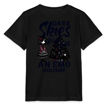 Ciel sombre Lumières vives Un Emo Holiday Emocore - T-shirt bio MINI CREATOR Stanley/Stella Enfant - noir - Devant - Mikhail (115cm)