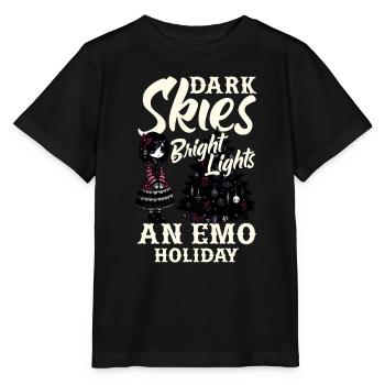 Ciel sombre Lumières vives Un Emo Holiday Emocore - T-shirt bio MINI CREATOR Stanley/Stella Enfant - noir - Devant - Mikhail (115cm)