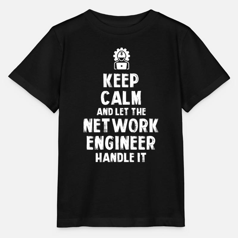 Keep Calm and let the Network Engineer handle it - Stanley/Stella MINI CREATOR Kids’ T-Shirt - black