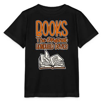 Books The Original Handheld Device 4 - Stanley/Stella MINI CREATOR Kids’ T-Shirt - black - Front - Mikhail (115cm)