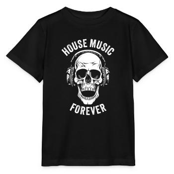 HOUSE MUSIC FOREVER - Stanley/Stella Kinder T-Shirt MINI CREATOR  - Schwarz - Vorne - Mikhail (115cm)