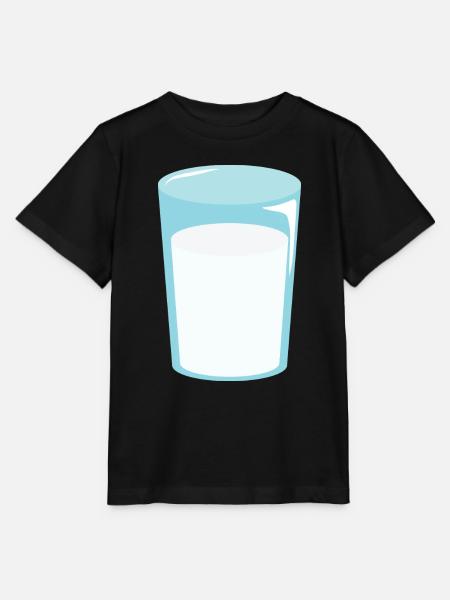 Glas Milch - Stanley/Stella Kinder T-Shirt MINI CREATOR - Schwarz