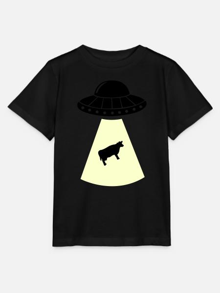 ufo kuh - Stanley/Stella Kinder T-Shirt MINI CREATOR - Schwarz