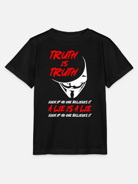 Truth or Lie Anonymous - Stanley/Stella Kinder T-Shirt MINI CREATOR - Schwarz