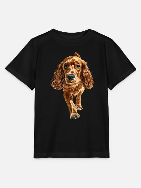 Cocker Spaniel - Stanley/Stella Kinder T-Shirt MINI CREATOR  - Schwarz