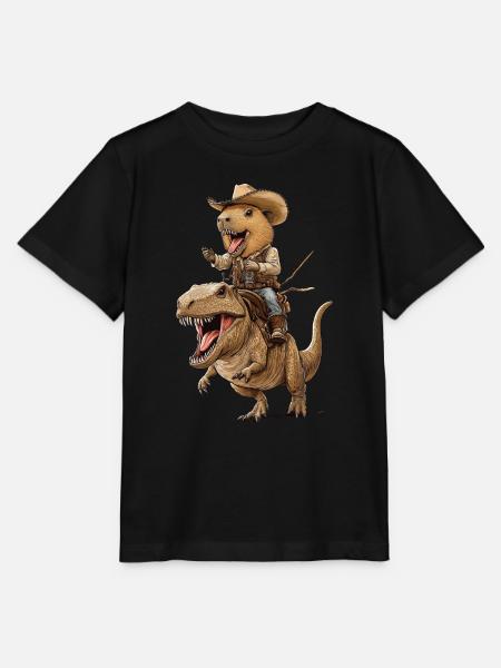 Wasserschwein - Stanley/Stella Kinder T-Shirt MINI CREATOR - Schwarz