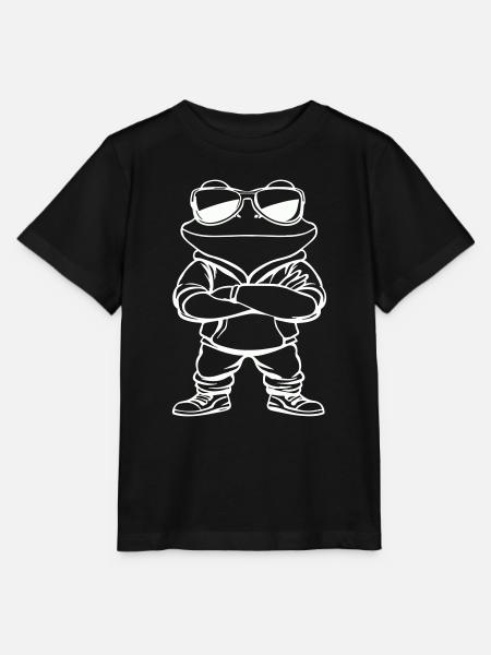 frosch comic sonnenbrille - Stanley/Stella Kinder T-Shirt MINI CREATOR - Schwarz