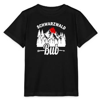 Bollenhut Schwarzwaldbub Schwarzwald - Stanley/Stella Kinder T-Shirt MINI CREATOR  - Schwarz - Vorne - Mikhail (115cm)
