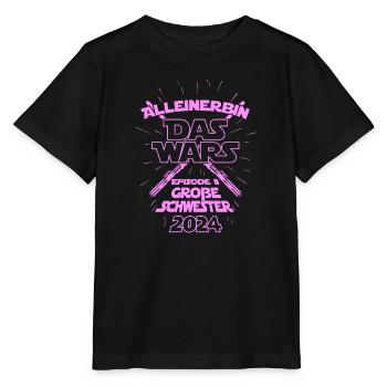 Héritière unique DAS WARS Grande Sœur 2024 Bébé - T-shirt bio MINI CREATOR Stanley/Stella Enfant - noir - Devant - Mikhail (115cm)