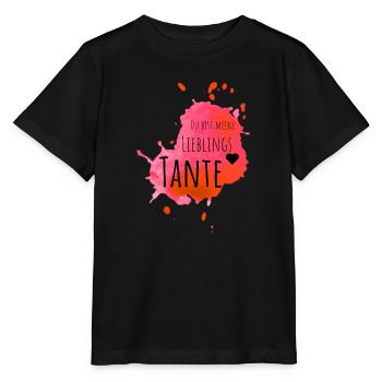 Lieblings Tante - Stanley/Stella Kinder T-Shirt MINI CREATOR  - Schwarz - Vorne - Mikhail (115cm)