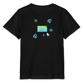 Game over,nerd, computer game,gamer, game - Stanley/Stella MINI CREATOR Kids’ T-Shirt - black - Front - Mikhail (115cm)