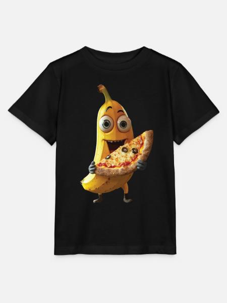 Banane - Stanley/Stella Kinder T-Shirt MINI CREATOR - Schwarz
