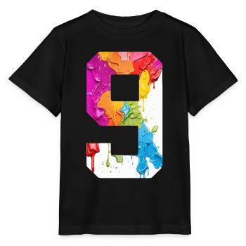 NUMÉRO COLORÉ 9 COLORÉ 9E ANNIVERSAIRE - T-shirt bio MINI CREATOR Stanley/Stella Enfant - noir - Devant - Mikhail (115cm)