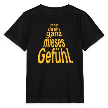 Film Zitat Spruch Ganz mieses Gefühl Han Solo SW - Stanley/Stella Kinder T-Shirt MINI CREATOR  - Schwarz - Vorne - Mikhail (115cm)