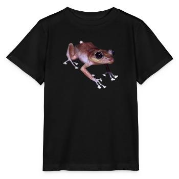 frog frog - Stanley/Stella MINI CREATOR Kids’ T-Shirt - black - Front - Mikhail (115cm)