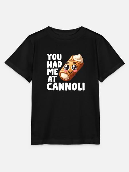 Cannoli Bakker Italiaans Gebak Dessert Grappig - Stanley/Stella Kinder-T-shirt MINI CREATOR  - zwart