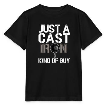 Poêle en fonte Lover Friture Poêle Drôle De Cuisson - T-shirt bio MINI CREATOR Stanley/Stella Enfant - noir - Devant - Mikhail (115cm)