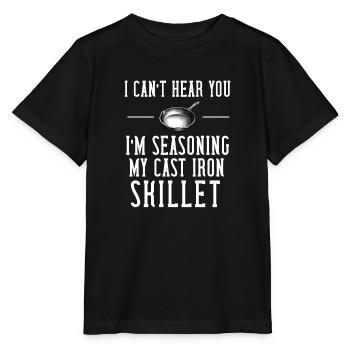 Poêle en fonte Lover Friture Poêle Drôle De Cuisson - T-shirt bio MINI CREATOR Stanley/Stella Enfant - noir - Devant - Mikhail (115cm)