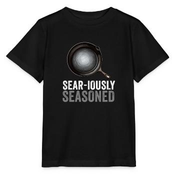 Poêle en fonte Lover Friture Poêle Drôle De Cuisson - T-shirt bio MINI CREATOR Stanley/Stella Enfant - noir - Devant - Mikhail (115cm)