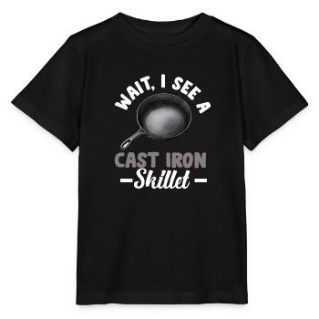 Poêle en fonte Lover Friture Poêle Drôle De Cuisson - T-shirt bio MINI CREATOR Stanley/Stella Enfant - noir - Devant - Mikhail (115cm)