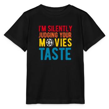 Critique de cinéma Cinéphile Cinéphile Amant Drôle Critique - T-shirt bio MINI CREATOR Stanley/Stella Enfant - noir - Devant - Mikhail (115cm)