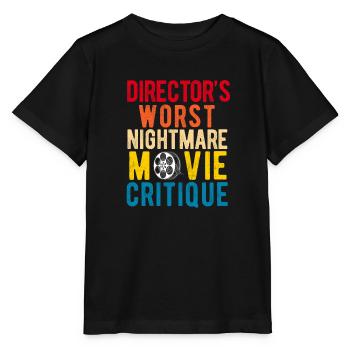Critique de cinéma Cinéphile Cinéphile Amant Drôle Critique - T-shirt bio MINI CREATOR Stanley/Stella Enfant - noir - Devant - Mikhail (115cm)